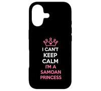 Carcasa para iPhone 17 i Can't Keep Calm I'm a Samoan Princess Cute