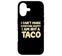 Carcasa para iPhone 17 I Cant Make Everyone Happy Im Not A Taco Funny Foodie Tees