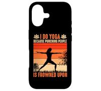 Carcasa para iPhone 17 I Do Yoga Because Punching People Is Frowned Upon
