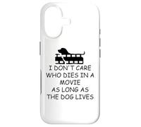 Carcasa para iPhone 17 I Dont Care Who Dies in Movie as Long as Dog Lives Dog Mom