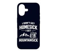 Carcasa para iPhone 17 I Don't Get Homesick I Get Mountainsick Divertido Juego de Palabras de Senderismo