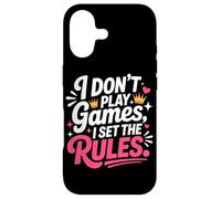 Carcasa para iPhone 17 I Don't Play Games I Set The Rules