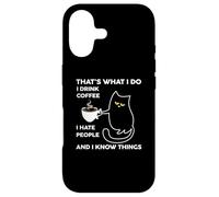 Carcasa para iPhone 17 I Drink Coffee I Hate People Cafeine Baristas Coffee Lover