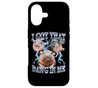 Carcasa para iPhone 17 I Got That Dawg In Me Baby Pygmy Hippo Heavy Metal