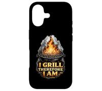 Carcasa para iPhone 17 I Grill Therefore I Am Funny BBQ Grill Filosofía