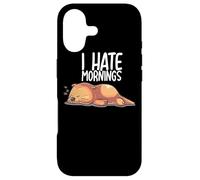 Carcasa para iPhone 17 I Hate Mornings Sleeping Otter Sleep Nap Late Riser Otters