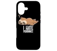 Carcasa para iPhone 17 I Hate Mornings Sleeping Sloth Sleep Nap Sloths Late Riser