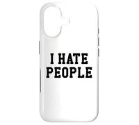 Carcasa para iPhone 17 I Hate People Too Peoplely Outside Drink Coffee Hate People