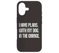 Carcasa para iPhone 17 I Have Plans with My Dog In The Garage Dad Joke Handyman