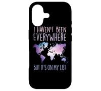 Carcasa para iPhone 17 I Haven't Been Everywhere But It's On My List World Travel