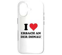 Carcasa para iPhone 17 I Heart Erbach an Der Donau Germany Love German Souvenir ITE
