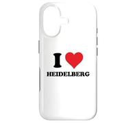 Carcasa para iPhone 17 I Heart Heidelberg Germany Love German Souvenir Item