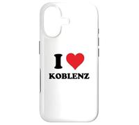 Carcasa para iPhone 17 I Heart Koblenz Germany Love German Souvenir Item