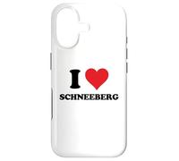 Carcasa para iPhone 17 I Heart Schneeberg Germany Love German Souvenir Item