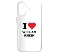 Carcasa para iPhone 17 I Heart Weil Am Rhein Germany Love German Souvenir Item