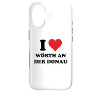 Carcasa para iPhone 17 I Heart Wörth an Der Donau Germany Love German Souvenir Item