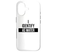 Carcasa para iPhone 17 I Identify as Water Coffee Funny I Identify as Water Women