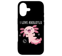 Carcasa para iPhone 17 I Love Axolotls - Cute Amphibian Salamander Cartoon Graphic