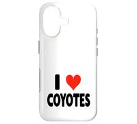Carcasa para iPhone 17 I Love Coyotes - Lindo y Divertido Zoo Animal Zookeeper Desierto