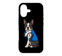Carcasa para iPhone 17 I Love Dad Tattoed Dog Daddy Boston Terrier Dueño Amante de los Perros
