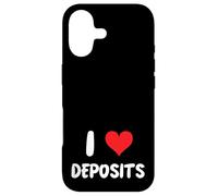 Carcasa para iPhone 17 I Love Deposits - Corazón - Banca Banquero Cajero Dinero