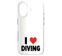 Carcasa para iPhone 17 I Love Diving - Heart Diver Deep Cave Rescate en Aguas Abiertas