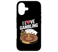 Carcasa para iPhone 17 I Love Gambling Ruleta Poker Casino