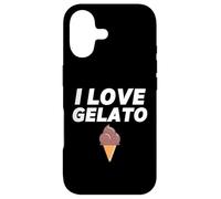 Carcasa para iPhone 17 I Love Gelato Ice Cream Party Chocolate Gelato Cono