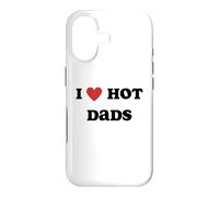 Carcasa para iPhone 17 I Love Hot Dads Funny Red Heart Hot Dad Lover Family Padre