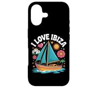 Carcasa para iPhone 17 I Love Ibiza Vela Sol Mar Diversión Estilo Retro