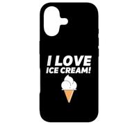 Carcasa para iPhone 17 I Love Ice Cream Party Outfit Vanilla Soft Serve Gelato Cone