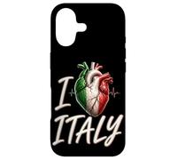 Carcasa para iPhone 17 I Love Italy - Bandera anatómica de Italia, Regalo de Viaje