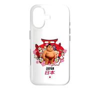 Carcasa para iPhone 17 I Love Japan, Cute Japanese Sumo Wrestling Character Graphic