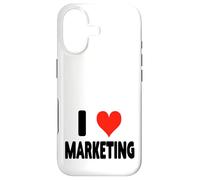 Carcasa para iPhone 17 I Love Marketing - Heart Funny Ads Agencia de Publicidad Publicidad