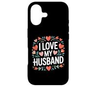 Carcasa para iPhone 17 I Love My Husband - Corazón, diseño de Flores