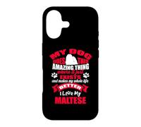 Carcasa para iPhone 17 I Love My Maltese Dog Funny Puppy Lover