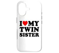 Carcasa para iPhone 17 I Love My Twin Sister Matching Birthday Sibling Twins