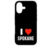 Carcasa para iPhone 17 I Love Spokane Washington - Corazón - Recuerdo de Vacaciones de Viaje