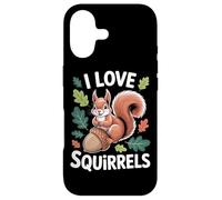 Carcasa para iPhone 17 I Love Squirrels Forest Bellota Leaf