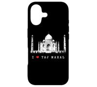 Carcasa para iPhone 17 I Love Taj Mahal Agra India Vintage Skyline Me Encanta India