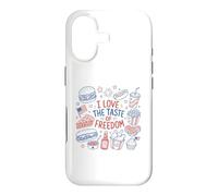 Carcasa para iPhone 17 I Love The Taste of Freedom Vintage American Foods Gráfico