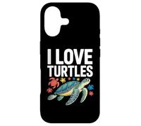 Carcasa para iPhone 17 I Love Turtles Sea Creatures Pasión