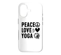 Carcasa para iPhone 17 I Love Yoga Instructor Women Peace Love and Yoga with Saying