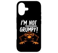 Carcasa para iPhone 17 I’m Not Grumpy Funny Angry Monkey Men Women Kids