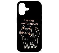 Carcasa para iPhone 17 I Meowed What I Meowed Cute Cat