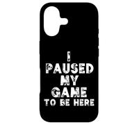 Carcasa para iPhone 17 I Paused My Game To Be Here Funny Gamer Gift Nerd Geek Games
