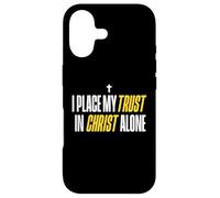 Carcasa para iPhone 17 I Place My Trust In Christ Alone Christian Men Women Faith