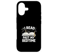 Carcasa para iPhone 17 I Read Past My Bedtime Open Book Moon Stars Graphic