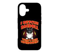 Carcasa para iPhone 17 I Rescue Ragdoll Cat What's Your Superpower Funny Cats Lover