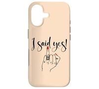 Carcasa para iPhone 17 I Said Yes! New Bride Bachelorette Party Wedding Honeymoon